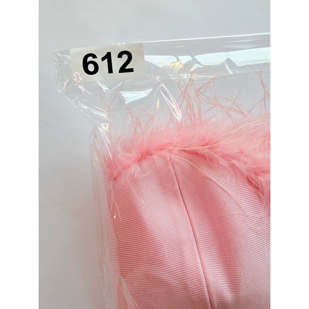 superdown Revolve Ramona Pink Feather Bandage Corset Top Womens S Zip Back - Picture 10 of 10